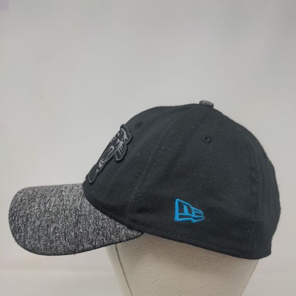 New Era Men's Fitted Hat Black S-M Embroidered Carolina Panthers Logo 39Thirty - Picture 3 of 8